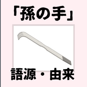 孫の手の語源由来4
